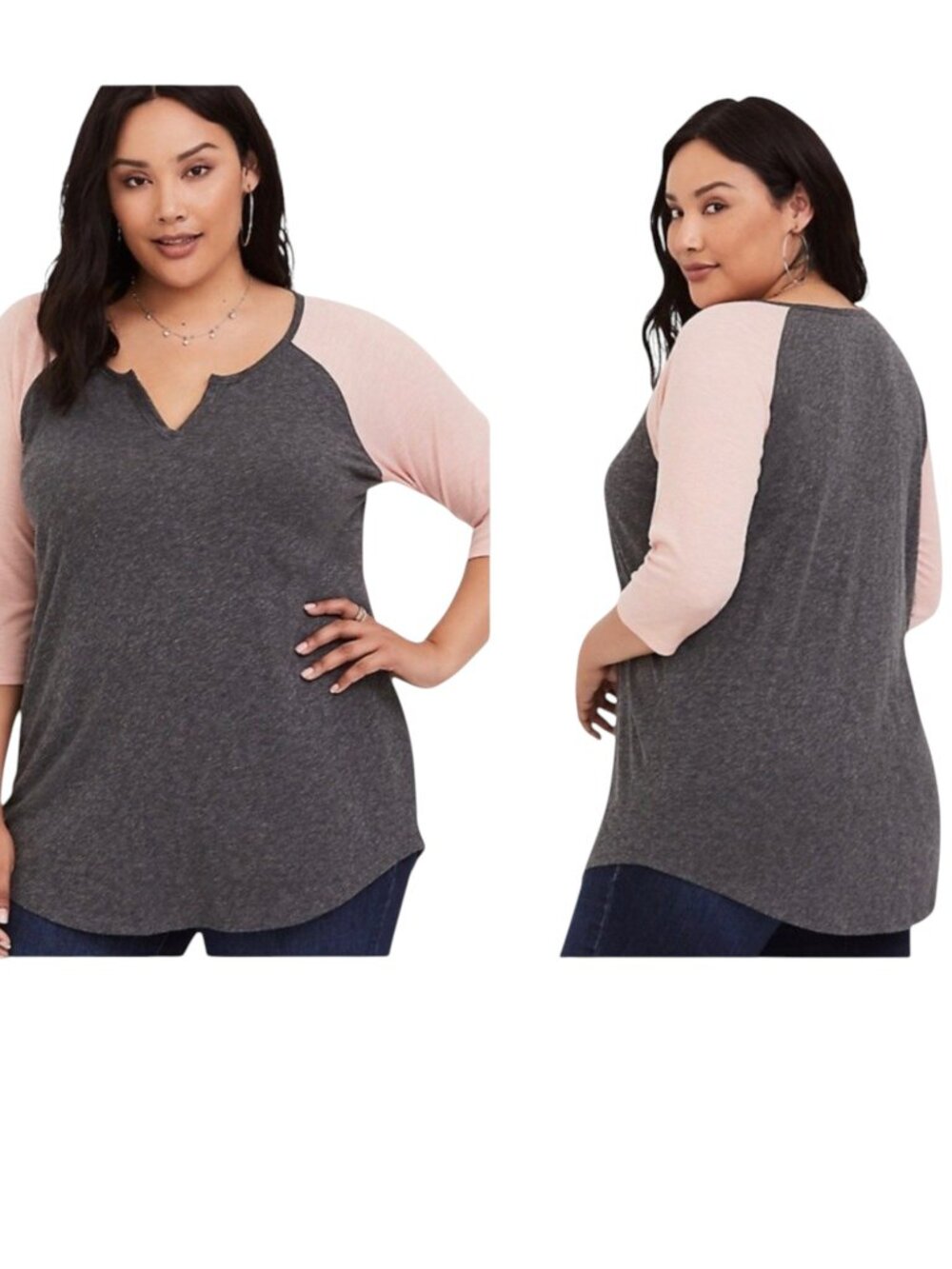 TORRID Raglan Sleeves Baseball T-Shirt Top - Size 3X